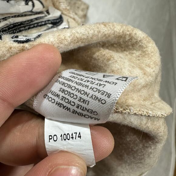 Marley Lilly Brown Large Pullover Sweatshirt Pattern Monogram Initial JWR Fall - Picture 11 of 12